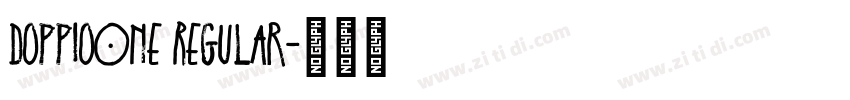 DoppioOne Regular字体转换